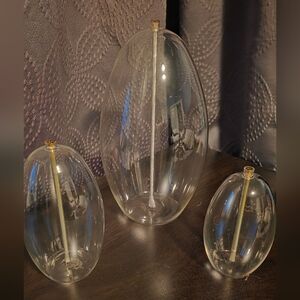 Elegant Clear Glass Vase Set